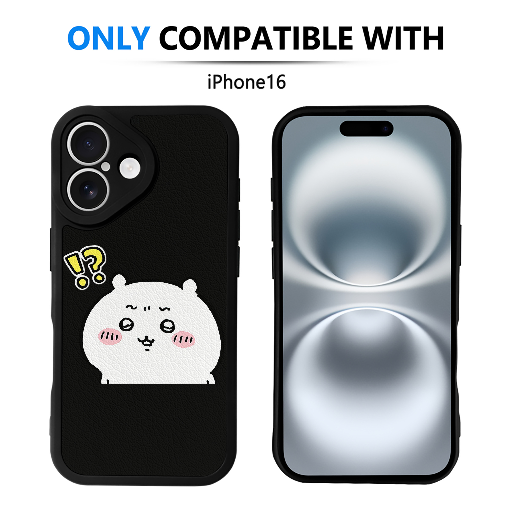 （画像用） ちいかわ ちいかわ Chii-kawa chiikawa 【iPhone 16シリーズ対応】シリコンスマホケース（レザー調） 材質：シリコン
